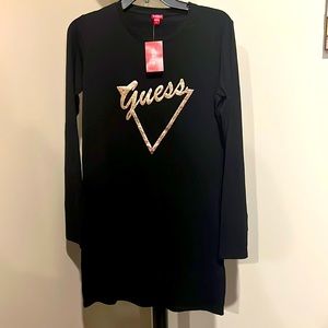 LS Shimmer Guess T-shirt Dress